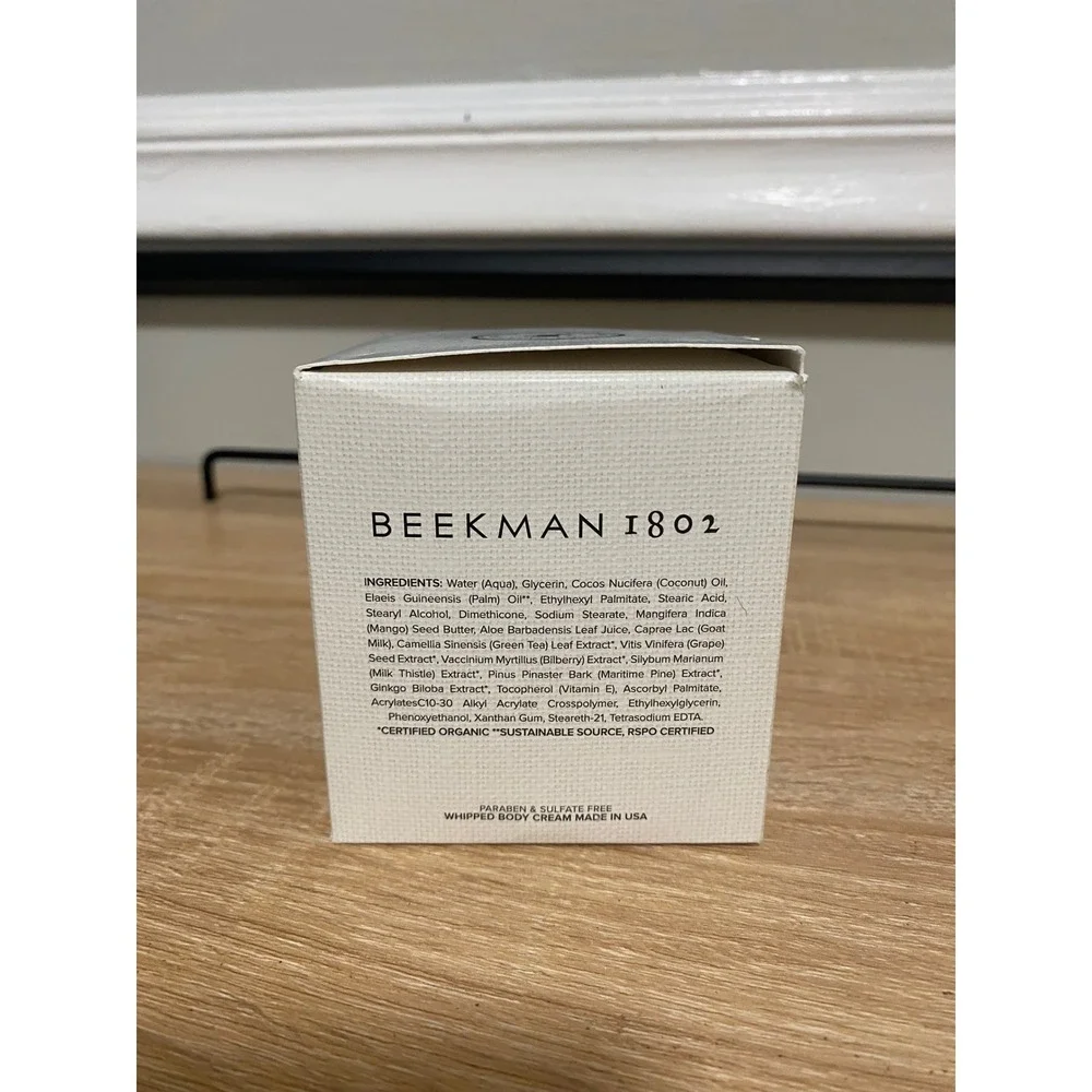 Beekman 1802 Pure Goat Milk Whipped Body Cream 8oz Fragrance Free New